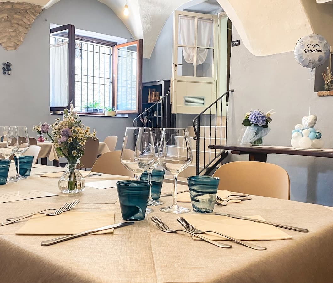 Tavola allestita per un evento privato
