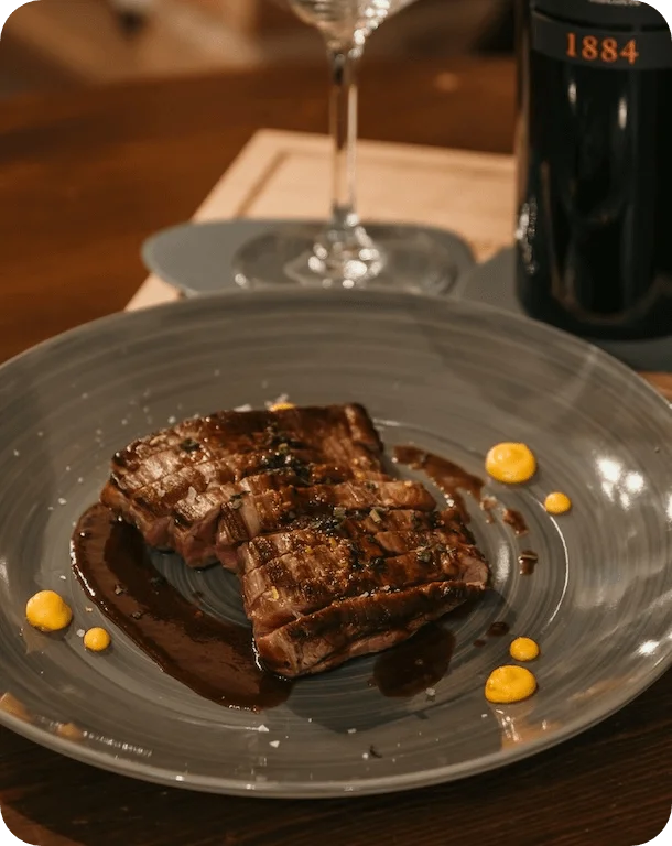 Piatto gourmet ristorante Osteria Dai Bagaj Lago di Garda