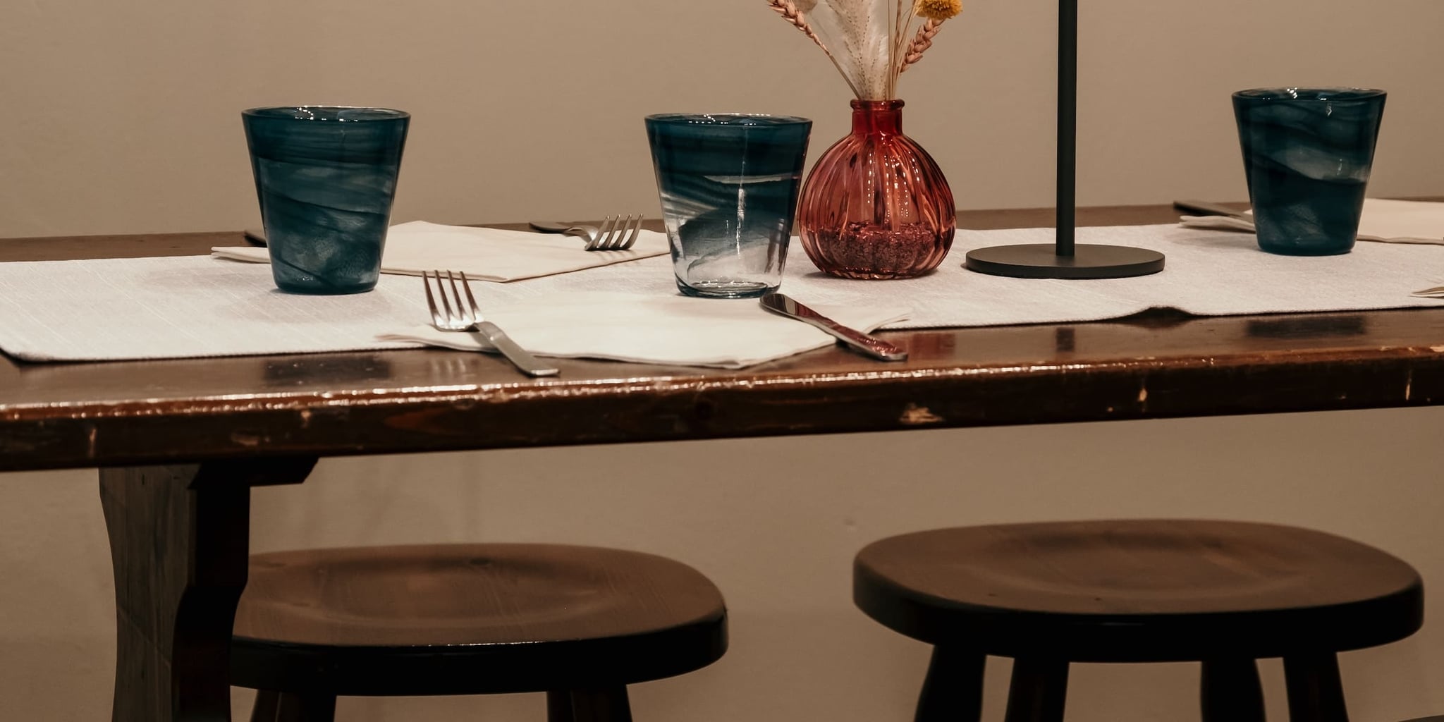 Sala dell'Osteria Dai Bagaj allestita per eventi