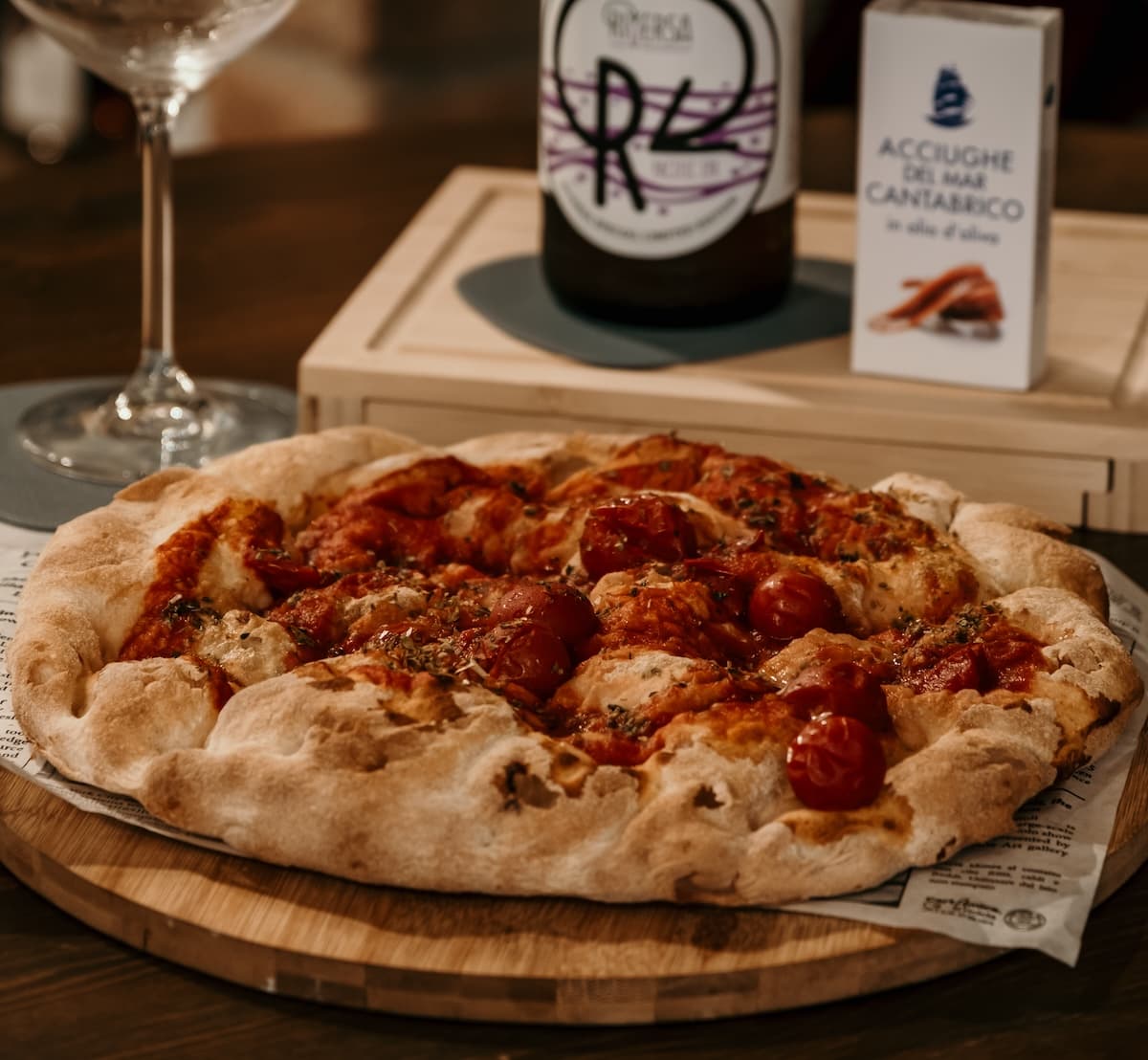 Pizza artigianale dell'Osteria Dai Bagaj